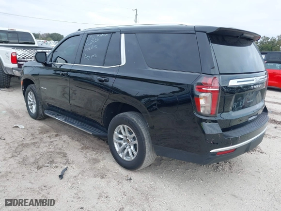 2023 Chevrolet Tahoe LS with VIN 1GNSCMKD2PR290181, listed as a IAAI auction lot 41275864 with 16,135 mi miles. Bid and sale history available at carsss.com. Image 3.