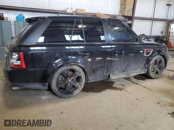 2013 Land Rover Range Rover Sport SC with VIN SALSH2E46DA775369, listed as a Copart auction lot 48783555 with 117,915 mi miles and Salvage Title. Bid and sale history available at carsss.com. Image 3.