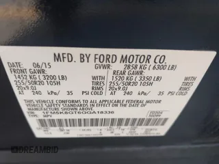 2016 Ford Explorer Sport with VIN 1FM5K8GT6GGA18336, listed as a IAAI auction lot 42498218 with 158,547 mi miles and . Bid and sale history available at DreamBid. Image 9.
