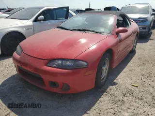 1998 Mitsubishi Eclipse GS with VIN 4A3AX35G7WE012565, listed as a Copart auction lot 76321434 with 0 mi miles and Salvage Title. Bid and sale history available at carsss.com. Image 1.