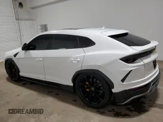 2019 Lamborghini Urus z VIN ZPBUA1ZL7KLA03750, wystawiony jako Copart lot #75397654 z przebiegiem Nie podano mil oraz Szkody całkowita. Historia ofert i sprzedaży dostępna na DreamBid. Obrazek 2.