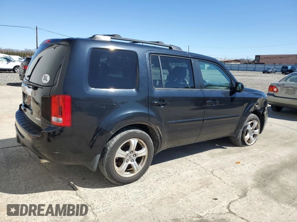 2013 Honda Pilot EX-L with VIN 5FNYF4H59DB003480, listed as a Copart auction lot 50024455 with 120,957 mi miles and Salvage Title. Bid and sale history available at DreamBid. Image 3.