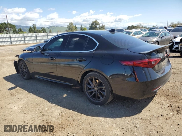 2017 Alfa Romeo Giulia with VIN ZARFAEBN4H7551988, listed as a Copart auction lot 49551225 with 36,343 mi miles and Salvage Title. Bid and sale history available at carsss.com. Image 2.