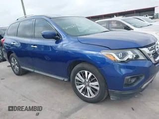 2018 Nissan Pathfinder SV z VIN 5N1DR2MN1JC629030, wystawiony jako IAAI lot #42402019 z przebiegiem 174 119 mil mil oraz . Historia ofert i sprzedaży dostępna na DreamBid. Obrazek 1.