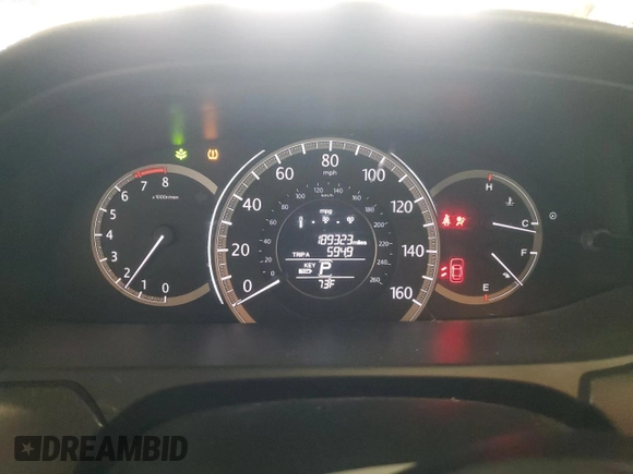 2015 Honda Accord EX-L with VIN 1HGCR2F8XFA041901, listed as a Copart auction lot 63760005 with 189,323 mi miles and Clean title. Bid and sale history available at DreamBid. Image 9.
