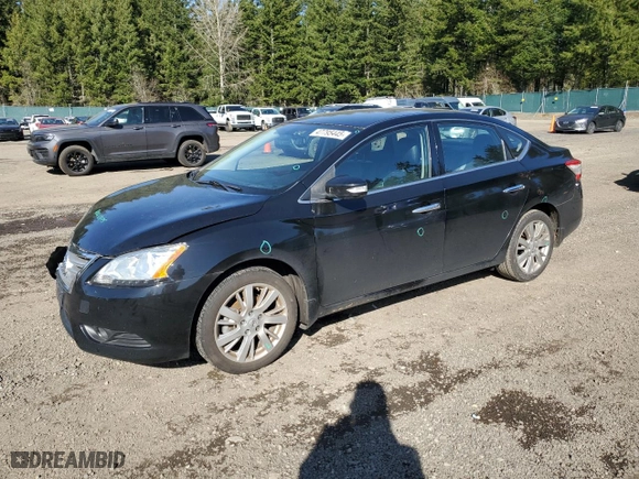 2014 Nissan Sentra SV with VIN 3N1AB7AP8EY282116, listed as a Copart auction lot 47795445 with 58,853 mi miles and Salvage Title. Bid and sale history available at carsss.com. Image 1.