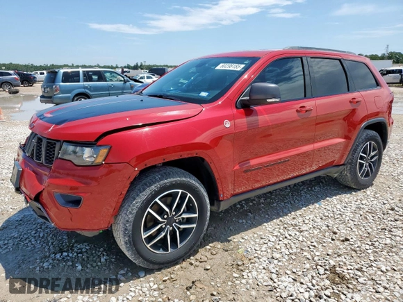2020 Jeep Grand Cherokee Trailhawk with VIN 1C4RJFLGXLC116714, listed as a Copart auction lot 60298185 with 62,240 mi miles and Salvage title. Bid and sale history available at DreamBid. Image 1.