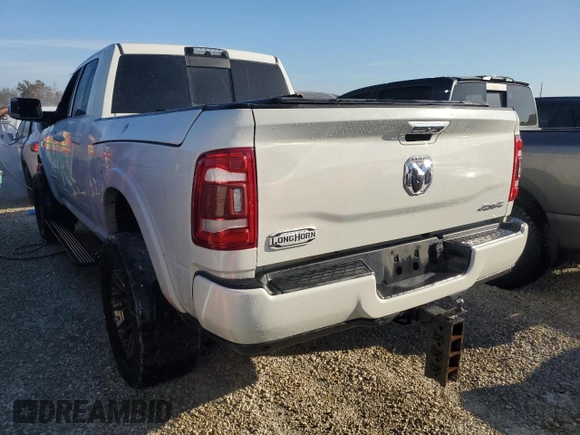 2020 Ram 2500 Laramie Longhorn with VIN 3C6UR5GL3LG142841, listed as a Copart auction lot 77254264 with Not provided miles and Non repairable. Bid and sale history available at DreamBid. Image 2.