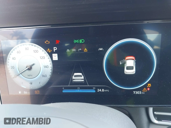 2025 Hyundai Elantra SEL Convenience with VIN KMHLS4DG9SU905768, listed as a IAAI auction lot 42101897 with 7,303 mi miles and . Bid and sale history available at DreamBid. Image 7.