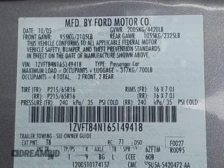 2006 Ford Mustang Standard with VIN 1ZVFT84N165149418, listed as a IAAI auction lot 41752120 with 131,177 mi miles and . Bid and sale history available at carsss.com. Image 9.
