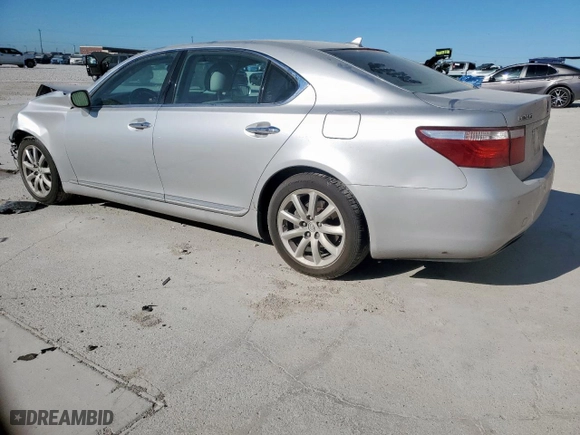2007 Lexus LS 460 LWB with VIN JTHGL46F575002850, listed as a Copart auction lot 50342975 with 184,976 mi miles and Salvage Title. Bid and sale history available at carsss.com. Image 2.