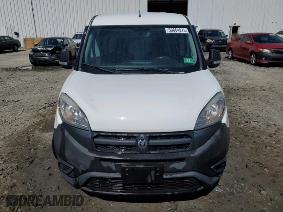 2016 Ram ProMaster City Cargo Tradesman with VIN ZFBERFAT3G6B52083, listed as a Copart auction lot 50864975 with 48,619 mi miles and Salvage title. Bid and sale history available at DreamBid. Image 5.