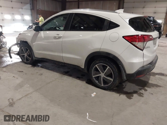 2022 Honda HR-V EX with VIN 3CZRU6H51NM729041, listed as a IAAI auction lot 41196201 with 61,407 mi miles. Bid and sale history available at carsss.com. Image 3.