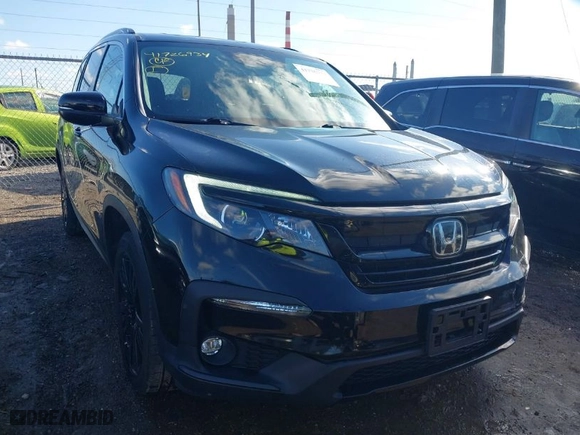 2021 Honda Pilot Special Edition with VIN 5FNYF6H29MB027960, listed as a IAAI auction lot 41726934 with 35,215 mi miles. Bid and sale history available at carsss.com. Image 1.