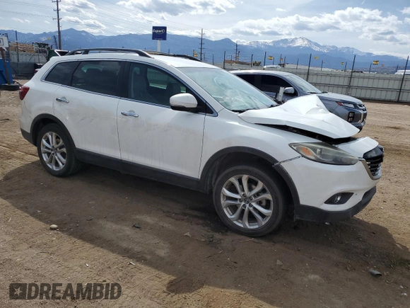 2013 Mazda CX-9 Grand Touring with VIN JM3TB2DV6D0425213, listed as a Copart auction lot 52348505 with 122,682 mi miles and Salvage title. Bid and sale history available at DreamBid. Image 4.