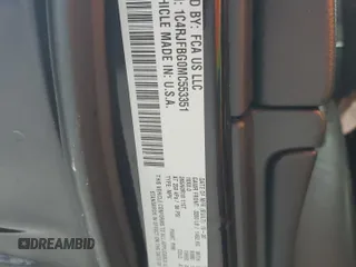 2021 Jeep Grand Cherokee Limited with VIN 1C4RJFBG0MC553351, listed as a Copart auction lot 53958265 with 95,491 mi miles and Salvage title. Bid and sale history available at DreamBid. Image 13.