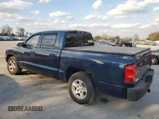 2007 Dodge Dakota SLT with VIN 1D7HE48K97S181024, listed as a Copart auction lot 44244355 with 110,016 mi miles and Salvage Title. Bid and sale history available at DreamBid. Image 2.