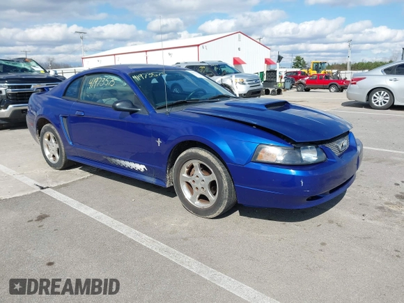2003 Ford Mustang Standard with VIN 1FAFP40473F388884, listed as a IAAI auction lot 41973575 with 169,407 mi miles. Bid and sale history available at carsss.com. Image 1.