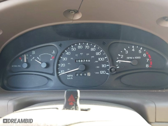 1998 Ford Escort SE with VIN 1FAFP13P5WW206804, listed as a IAAI auction lot 41759354 with 158749 miles. Bid and sale history available at carsss.com. Image 7.
