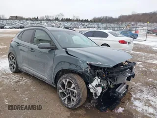 2022 Hyundai Kona Limited with VIN KM8K5CA3XNU806377, listed as a IAAI auction lot 41403043 with 12,618 mi miles. Bid and sale history available at carsss.com. Image 1.