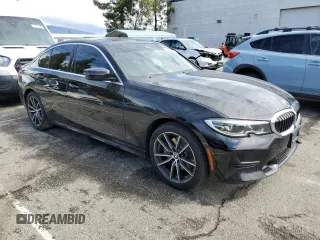 2019 BMW 3 Series 330i with VIN WBA5R1C54KFH09541, listed as a Copart auction lot 48539175 with 88,941 mi miles and Salvage Title. Bid and sale history available at carsss.com. Image 4.