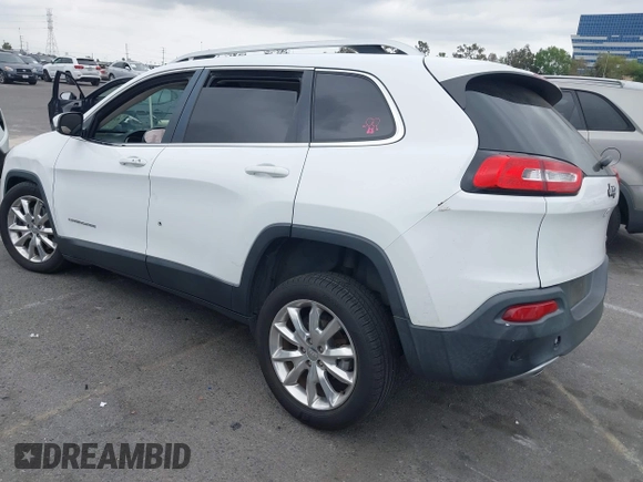 2016 Jeep Cherokee Limited with VIN 1C4PJLDB3GW165217, listed as a IAAI auction lot 42207091 with 102,328 mi miles and . Bid and sale history available at DreamBid. Image 3.
