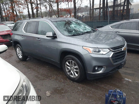 2019 Chevrolet Traverse LT Cloth with VIN 1GNEVGKW9KJ106775, listed as a IAAI auction lot 41223117 with 61,283 mi miles. Bid and sale history available at carsss.com. Image 1.