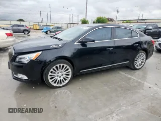 2014 Buick LaCrosse Premium II with VIN 1G4GF5G34EF129059, listed as a Copart auction lot 60335145 with 128,467 mi miles and Salvage title. Bid and sale history available at DreamBid. Image 1.
