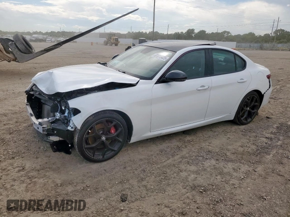 2019 Alfa Romeo Giulia with VIN ZARFAMAN6K7619968, listed as a Copart auction lot 61815425 with 30,055 mi miles and Salvage title. Bid and sale history available at DreamBid. Image 1.