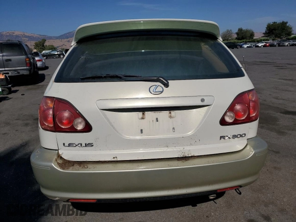 2000 Lexus RX 300 with VIN JT6GF10U3Y0057270, listed as a Copart auction lot 65933004 with 0 mi miles and Salvage Title. Bid and sale history available at carsss.com. Image 6.