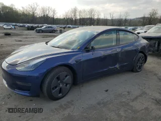 2023 Tesla Model 3 with VIN 5YJ3E1EA0PF550980, listed as a Copart auction lot 53725485 with 23,900 mi miles and Salvage Title. Bid and sale history available at carsss.com. Image 1.