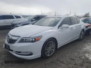 2014 Acura RLX with VIN JH4KC1F35EC002225, listed as a Copart auction lot 49159545 with 141,424 mi miles and Salvage Title. Bid and sale history available at carsss.com. Image 1.