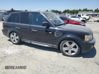 2009 Land Rover Range Rover Sport HSE with VIN SALSK254X9A203973, listed as a Copart auction lot 63165325 with 190,473 mi miles and Clean title. Bid and sale history available at DreamBid. Image 4.