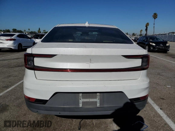 2022 Polestar 2 with VIN LPSED3KA9NL079555, listed as a Copart auction lot 67022294 with 36,781 mi miles and Salvage Title. Bid and sale history available at DreamBid. Image 6.