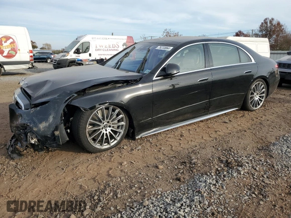 2024 Mercedes-Benz S 580 z VIN W1K6G7GB8RA270094, wystawiony jako Copart lot #78233864 z przebiegiem 3 565 mil mil oraz Szkoda całkowita • Salvage title. Historia ofert i sprzedaży dostępna na DreamBid. Obrazek 1.