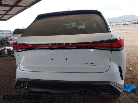 2025 Lexus RX 350 with VIN 2T2BAMCA7SC093752, listed as a IAAI auction lot 41558105 with 470 mi miles and . Bid and sale history available at DreamBid. Image 16.