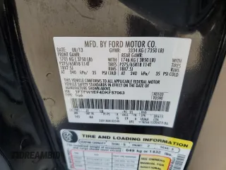 2013 Ford F-150 XL with VIN 1FTFW1EF4DKF57063, listed as a Copart auction lot 48225585 with 272,515 mi miles and Salvage Title. Bid and sale history available at carsss.com. Image 12.