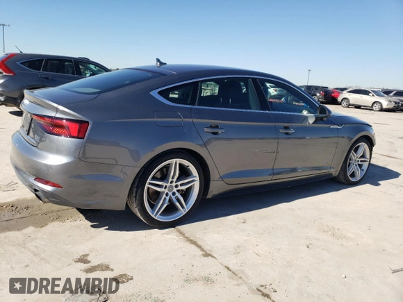 2018 Audi A5 Sportback Premium Plus with VIN WAUENCF53JA066286, listed as a Copart auction lot 39546854 with 52,596 mi miles. Bid and sale history available at carsss.com. Image 3.