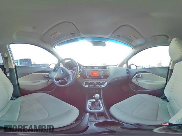 2017 Kia Rio LX with VIN KNADM4A38H6049667, listed as a Copart auction lot 80055054 with 77,445 mi miles and Clean Title. Bid and sale history available at carsss.com. Image 14.