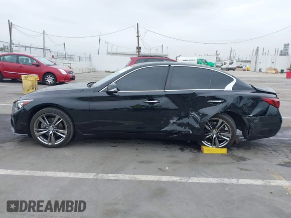 2021 Infiniti Q50 Signature Edition with VIN JN1EV7CP7MM706053, listed as a IAAI auction lot 42036446 with 26,392 mi miles and . Bid and sale history available at DreamBid. Image 14.