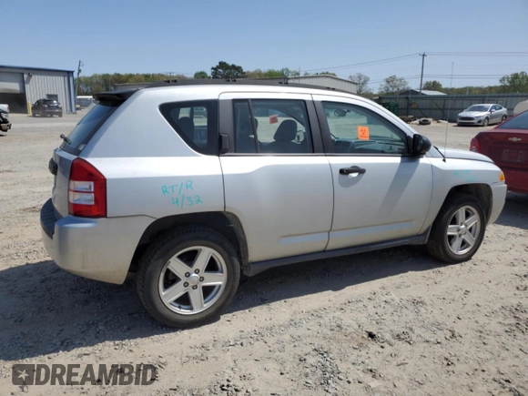 2007 Jeep Compass Sport with VIN 1J8FF47W87D205426, listed as a Copart auction lot 51122305 with 157,457 mi miles and Clean Title. Bid and sale history available at carsss.com. Image 3.