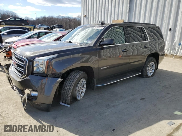 2019 GMC Yukon SLT Standard Edition with VIN 1GKS2DKC5KR155745, listed as a Copart auction lot 47500375 with 0 mi miles and Salvage Title. Bid and sale history available at carsss.com. Image 1.
