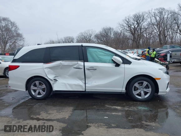 2020 Honda Odyssey EX-L with VIN 5FNRL6H72LB066476, listed as a IAAI auction lot 41577955 with 43,299 mi miles. Bid and sale history available at carsss.com. Image 14.