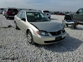 2003 Mazda Protege DX with VIN JM1BJ225131214875, listed as a Copart auction lot 82391834 with 126,680 mi miles and Salvage Title. Bid and sale history available at carsss.com. Image 10.