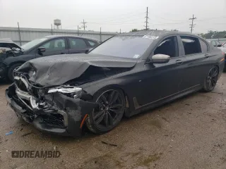 2018 BMW 7 Series M760i xDrive with VIN WBA7H6C5XJG614982, listed as a Copart auction lot 67186313 with 0 mi miles. Bid and sale history available at carsss.com. Image 1.
