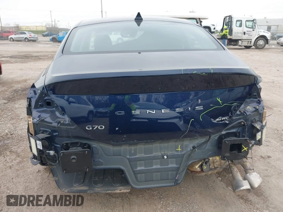 2023 Genesis G70 2.0T with VIN KMTG34TA3PU129307, listed as a IAAI auction lot 41636981 with 37,593 mi miles and . Bid and sale history available at DreamBid. Image 17.