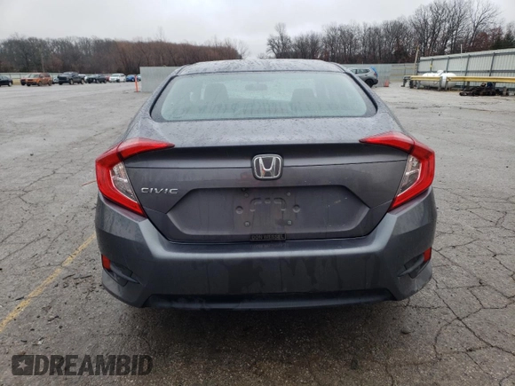 2016 Honda Civic Sedan EX with VIN 2HGFC2F81GH501304, listed as a Copart auction lot 44158875 with 0 mi miles and Salvage Title. Bid and sale history available at carsss.com. Image 6.