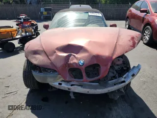 2001 BMW Z3 3.0 with VIN WBACN53451LJ57448, listed as a Copart auction lot 53982215 with 121,721 mi miles and Salvage title. Bid and sale history available at DreamBid. Image 5.