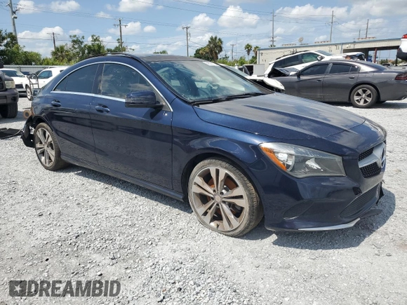 2018 Mercedes-Benz CLA 250 with VIN WDDSJ4EB2JN508634, listed as a Copart auction lot 58508315 with 50,037 mi miles and Clean title. Bid and sale history available at DreamBid. Image 4.