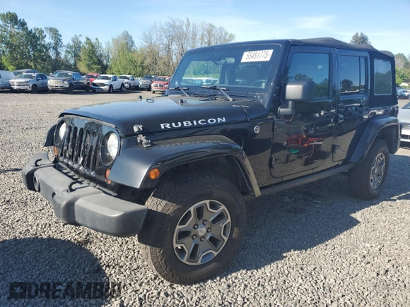 2013 Jeep Wrangler Unlimited Rubicon z VIN 1C4HJWFG6DL557085, wystawiony jako Copart lot #55491775 z przebiegiem 139 240 mil mil oraz Szkoda całkowita • Salvage title. Historia ofert i sprzedaży dostępna na DreamBid. Obrazek 1.